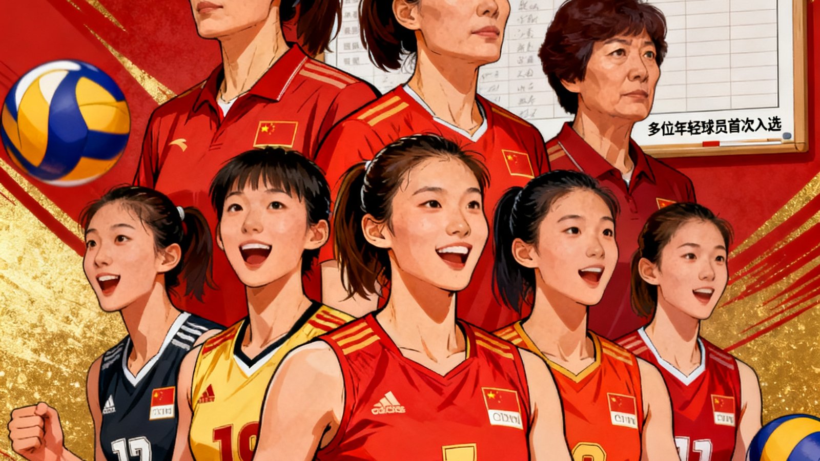 中国女排公布2025年首期集训名单多位年轻球员首次入选标志着队伍新老交替